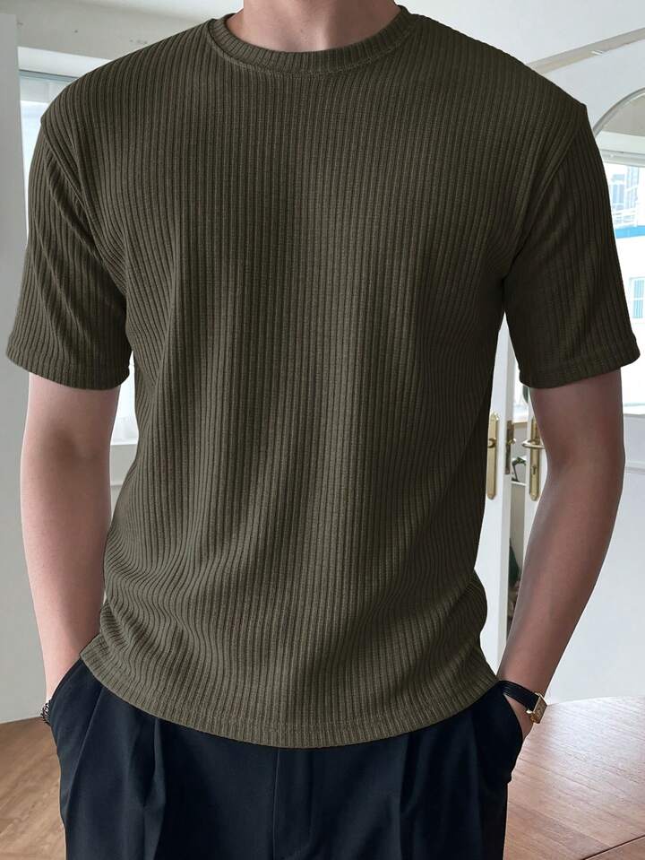 Rib T-Shirt Olive