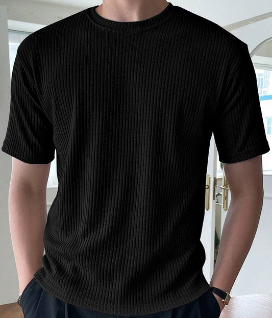 Rib T-Shirt Black